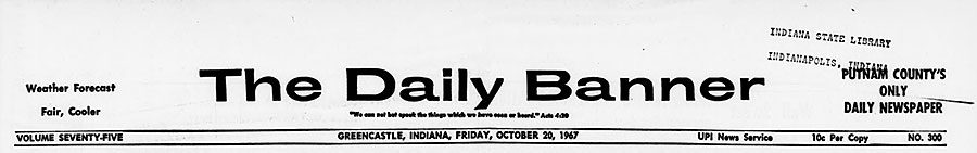 Розы на улицах. Журнал Ровесник № 6 за июнь 1968 года - американская газета The Daily Banner от 20 октября 1967 года